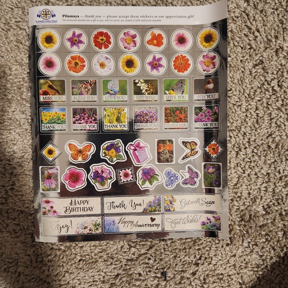 4 Multi-purpose Sticker Sheets - Picture 1 of 4